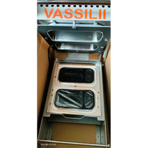 Запайщик лотков VASSILII-Контур c контурной обрезкой пленки (встроенный нож) для контейнера 180х 92 мм*2 2-секционный