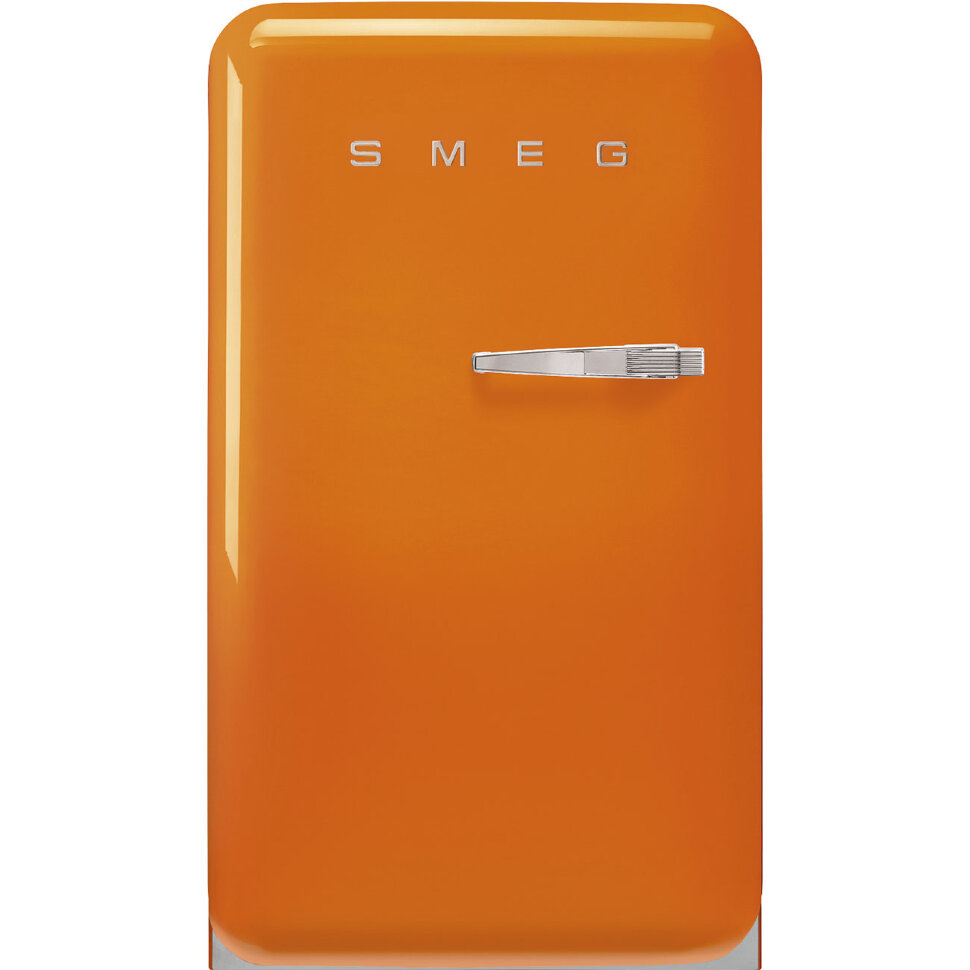 SMEG FAB10LOR5 Отдельностоящий однодверный холодильник, стиль 50-х годов, 54,5 см, оранжевый , петли слева