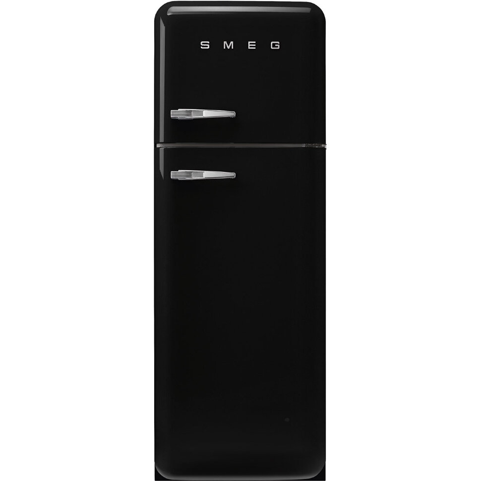 SMEG FAB30RBL5 Отдельностоящий двухдверный холодильник,стиль 50-х годов, 60 см, черный, петли справа