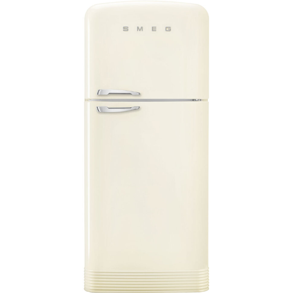 SMEG FAB50RCR5 Отдельностоящий двухдверный холодильник,стиль 50-х годов, 80 см, кремовый, No-frost, петли справа