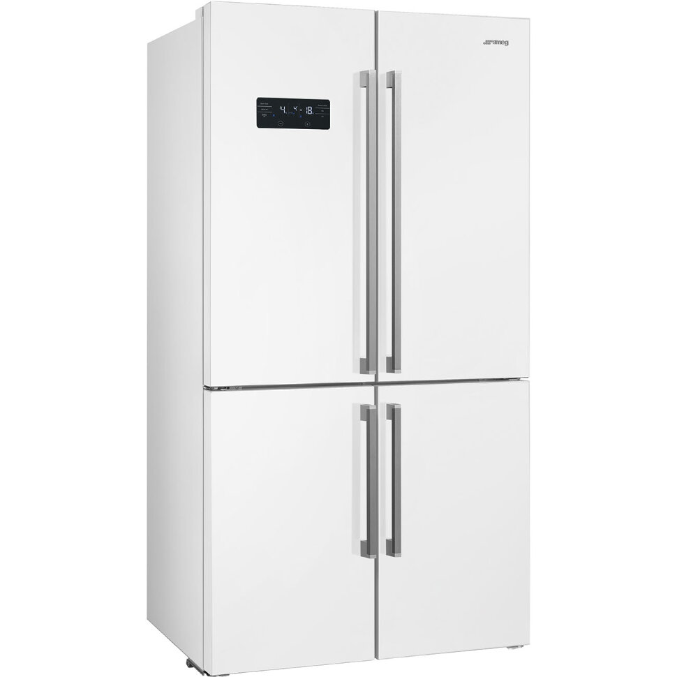 SMEG FQ60BDF Отдельностоящий 4-х дверный холодильник SIde-by-side, No-Frost,белый глянцевый