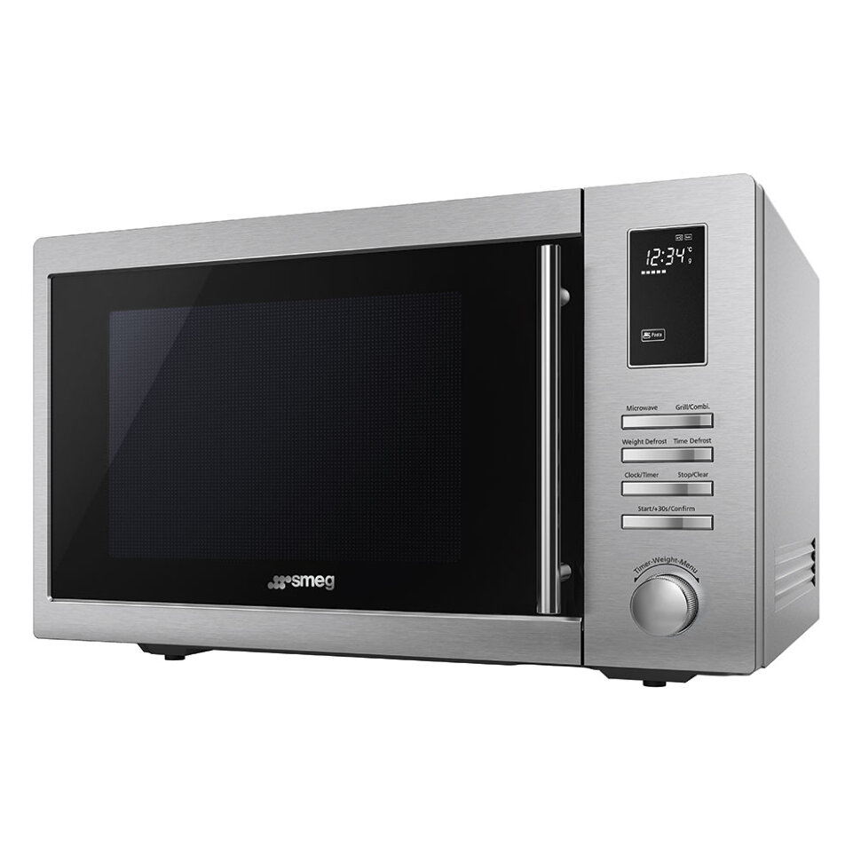 SMEG MOE25X Отдельностоящая микроволновая печь, 5 функций, нержавеющая сталь