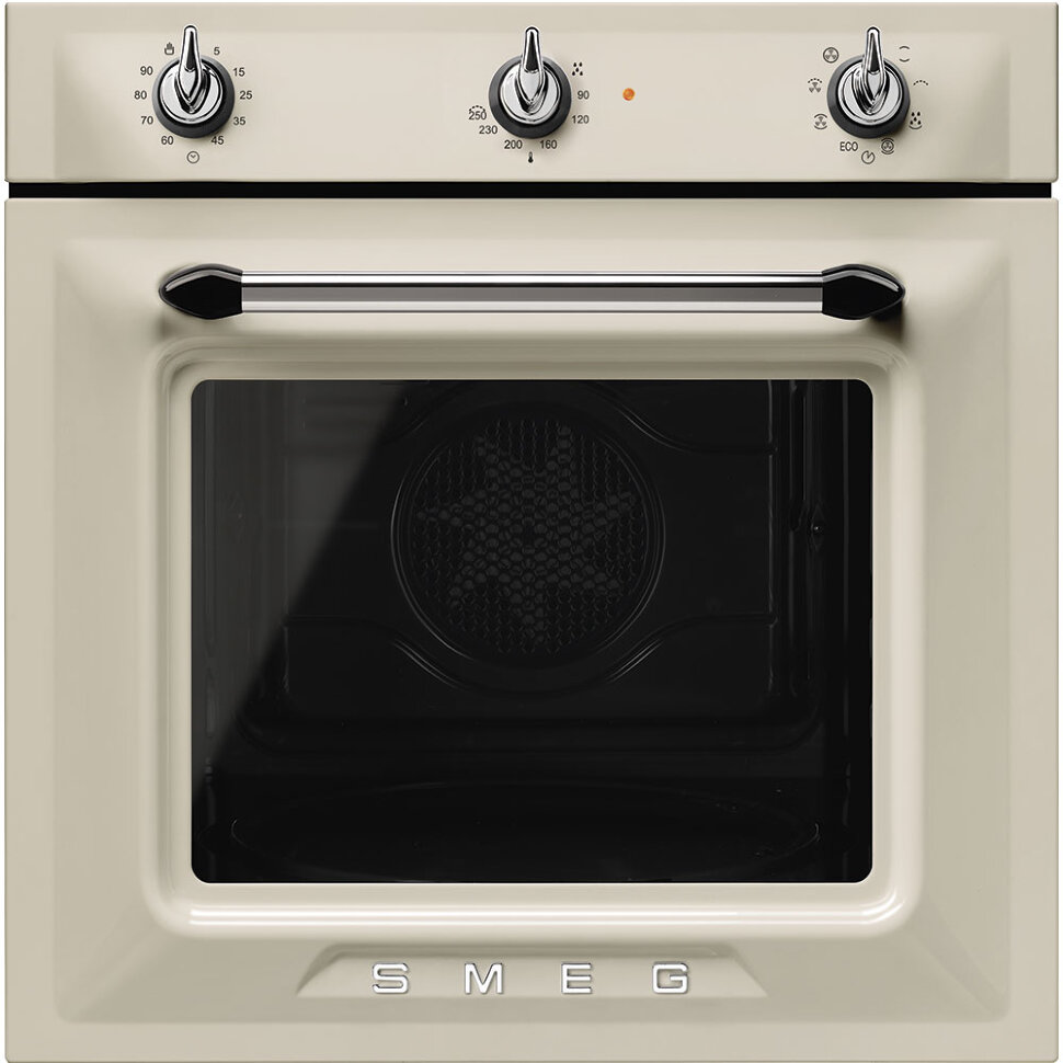 SMEG SF6905P1 Многофункциональный духовой шкаф, 60 см, 6 функций, кремовый