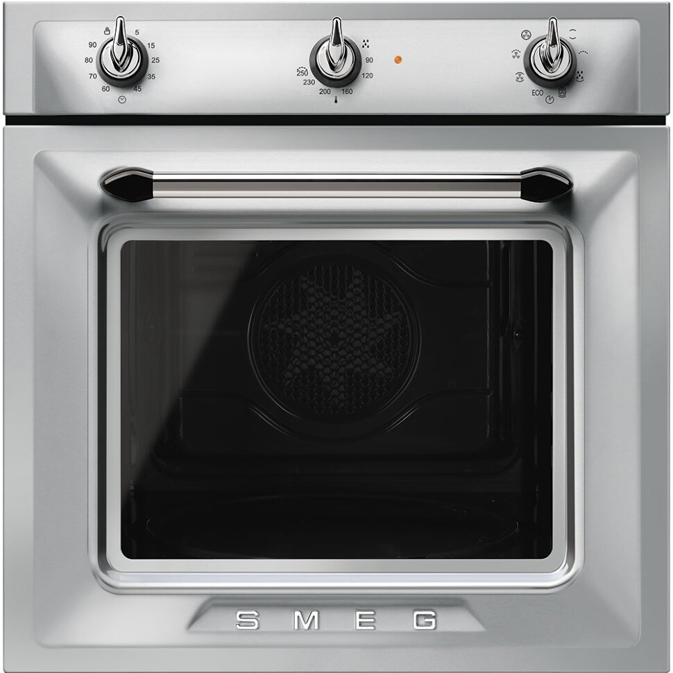 SMEG SF6905X1 Многофункциональный духовой шкаф, 60 см, 6 функций, нержавеющая сталь с обработкой против отпечатков пальцев.