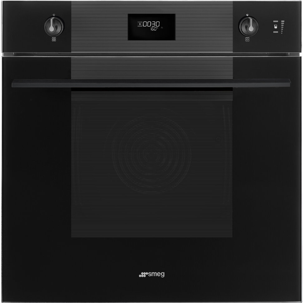 SMEG SO6101S2B3 Многофункциональный духовой шкаф, комбинированный с паром, 60 см, 11 функций, стекло Deep Black (чёрное)