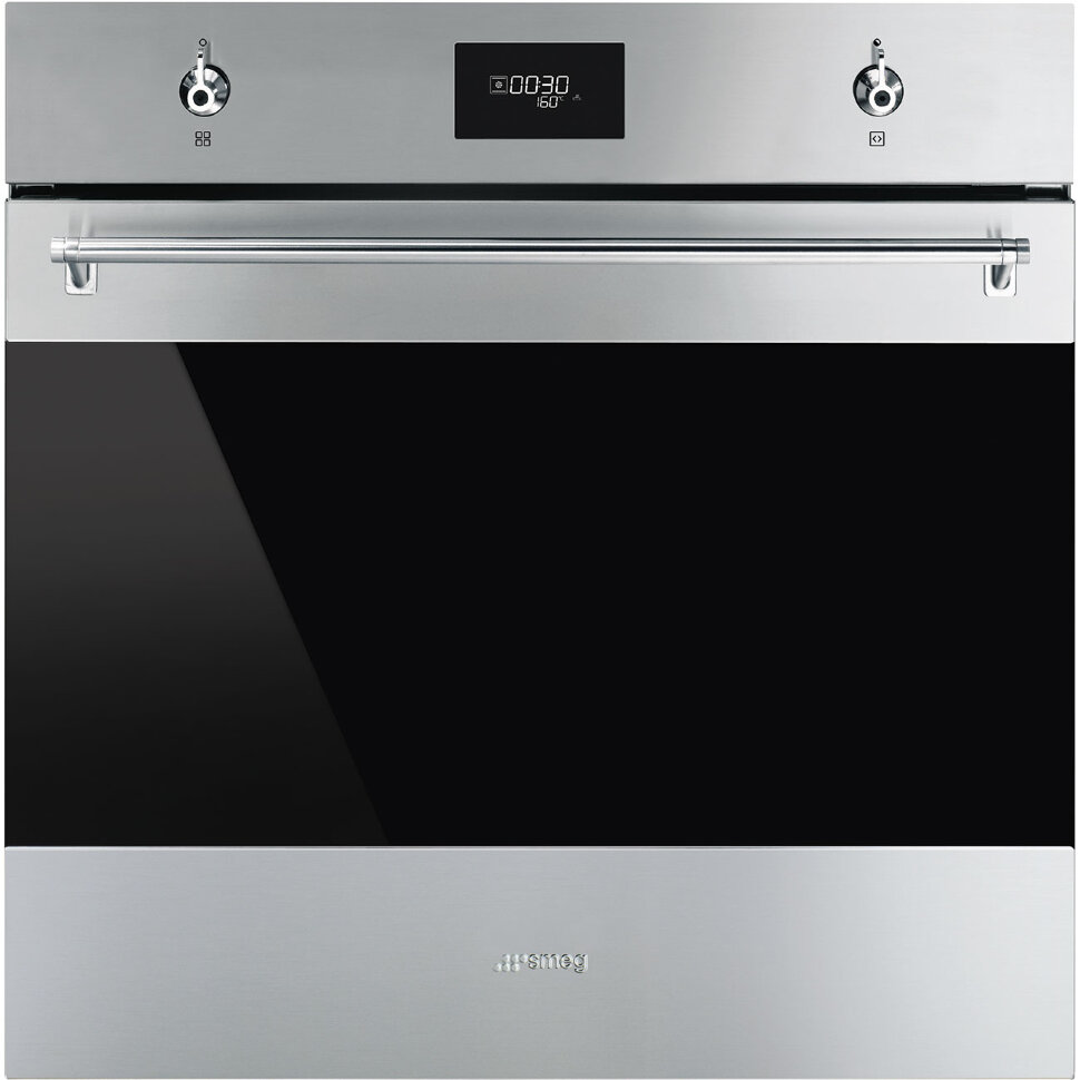 SMEG SO6301TX Многофункциональный духовой шкаф, 60 см, 10 функций, нержавеющая сталь с обработкой против отпечатков пальцев