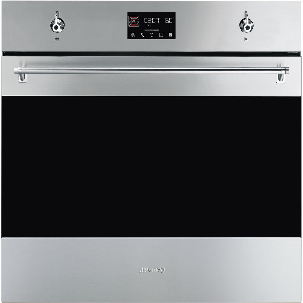 SMEG SOP6302TX Многофункциональный духовой шкаф с пиролизом, 60 см, 10 функций, нержавеющая сталь