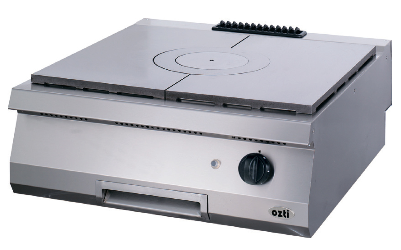 Газовая плита с панелью накаливания, OSOG 8070 C (1 горелка) Solid Top,газ.