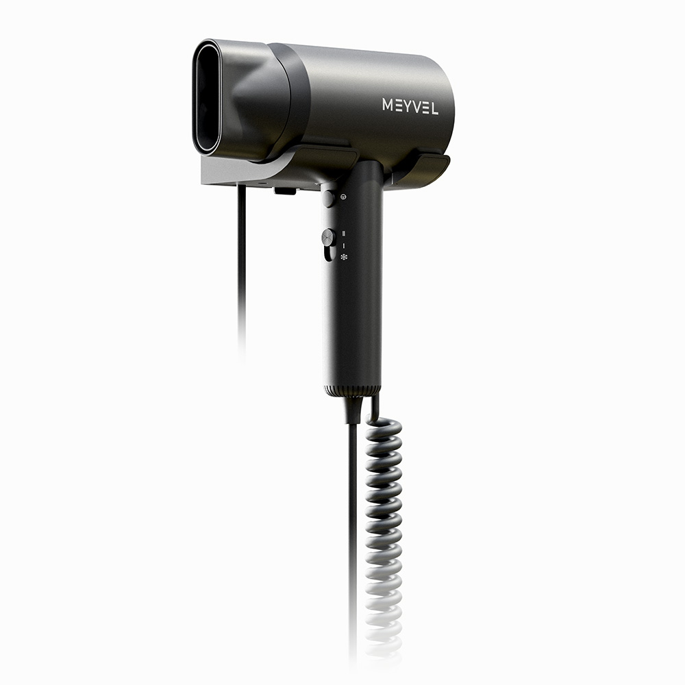 Фен для волос с настенным креплением MF10-1600 (Black)